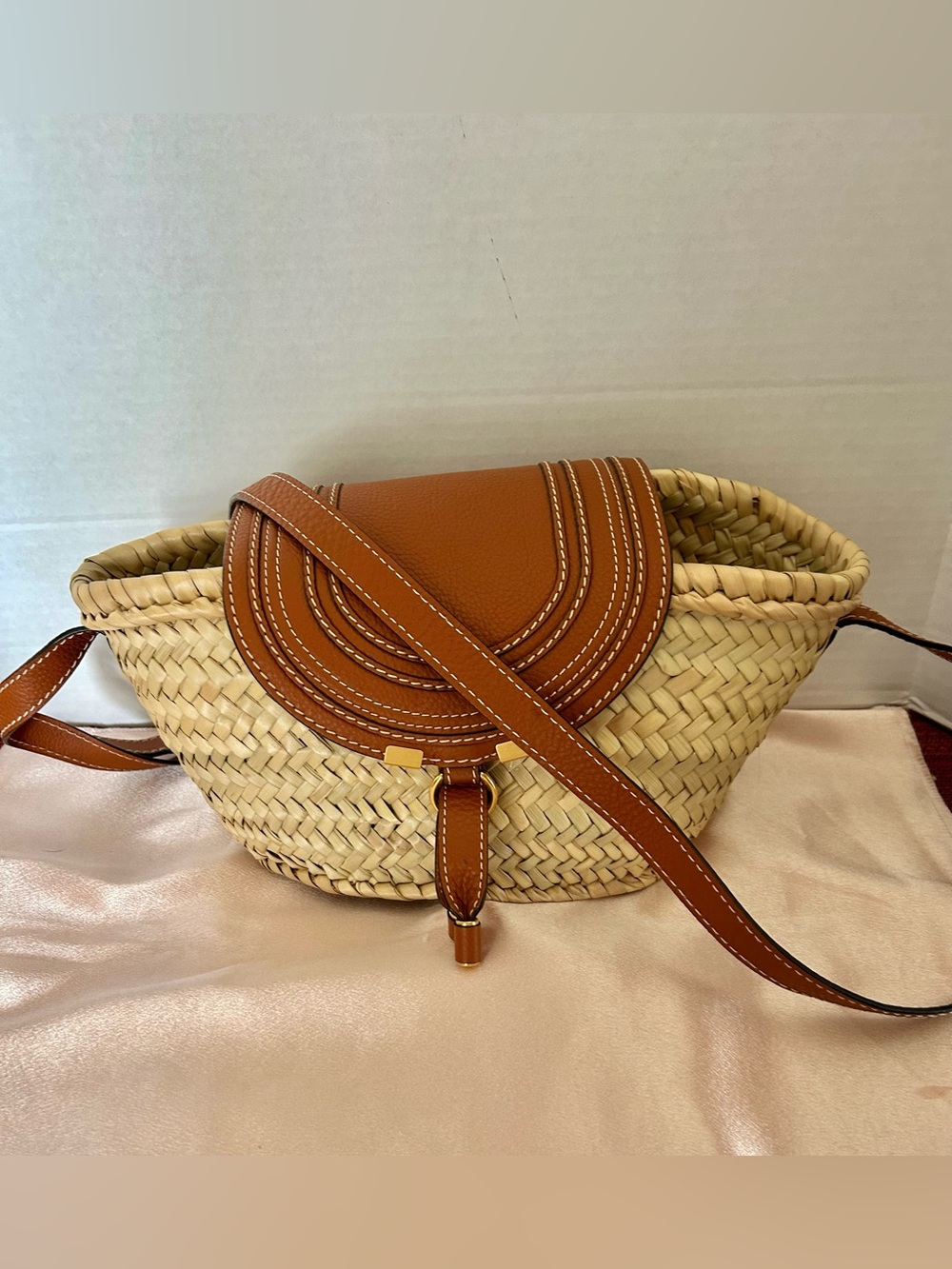 New Chloe Raffia Marcie Bag-PRICE IS FIRM